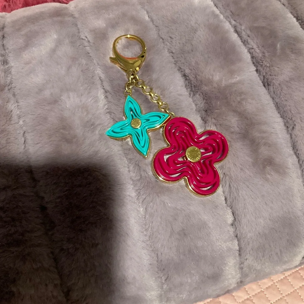 Louis Vuitton Resin Naïf Teal/Fushia Bag Charm - Picture 1 of 5